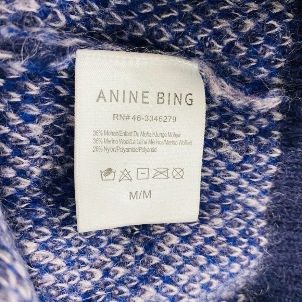 Anine Bing Raigh Sweater Wool Mohair Jumper Women's Size Medium - Picture 5 of 7